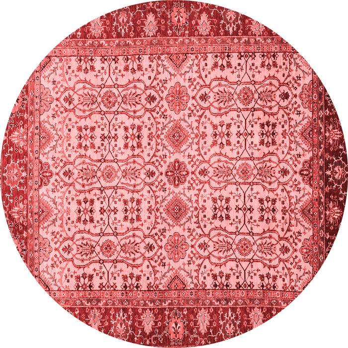 Machine Washable Oriental Red Traditional Rug, wshabs3217red