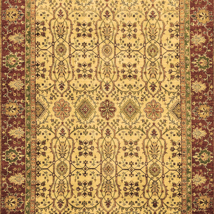 Machine Washable Oriental Brown Traditional Rug, wshabs3217brn