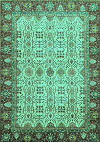 Oriental Turquoise Traditional Rug, abs3217turq