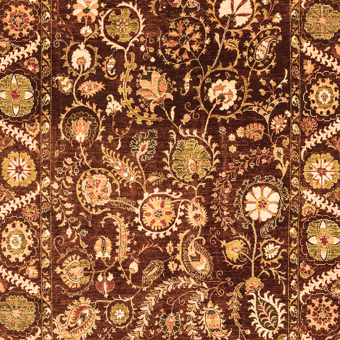 Oriental Orange Traditional Rug, abs3218org