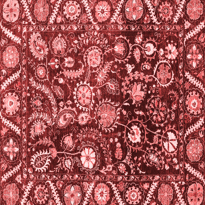 Machine Washable Oriental Red Traditional Rug, wshabs3218red