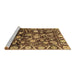 Sideview of Machine Washable Oriental Brown Traditional Rug, wshabs3218brn