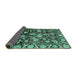 Sideview of Oriental Turquoise Traditional Rug, abs3218turq