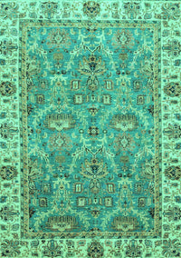 Oriental Turquoise Traditional Rug, abs3219turq