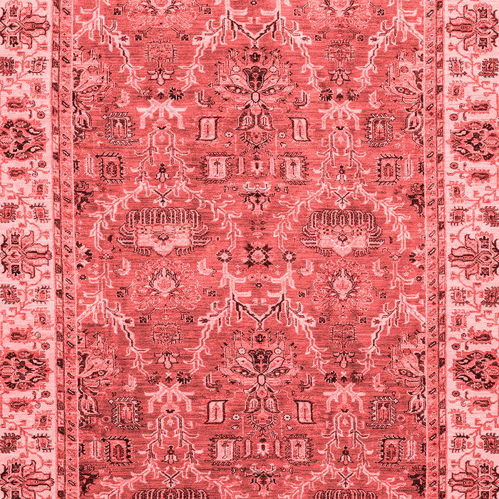 Machine Washable Oriental Red Traditional Rug, wshabs3219red