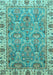 Oriental Light Blue Traditional Rug, abs3219lblu