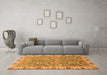 Machine Washable Oriental Orange Traditional Area Rugs in a Living Room, wshabs3219org