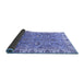 Sideview of Oriental Blue Traditional Rug, abs3219blu