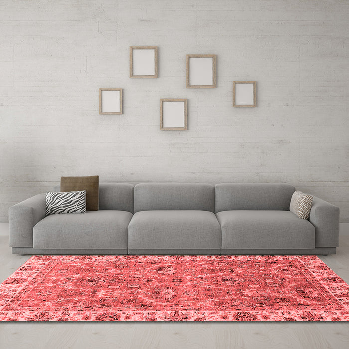 Traditional Red Washable Rugs