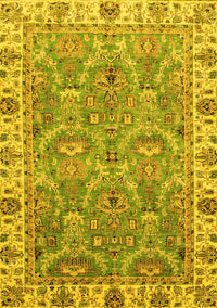 Oriental Yellow Traditional Rug, abs3219yw