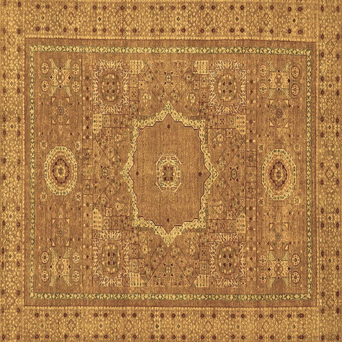 Square Abstract Brown Modern Rug, abs321brn