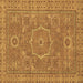 Square Abstract Brown Modern Rug, abs321brn