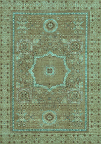 Abstract Light Blue Modern Rug, abs321lblu