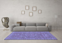 Machine Washable Abstract Blue Modern Rug, wshabs321blu