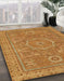 Machine Washable Abstract Orange Rug in a Family Room, wshabs321