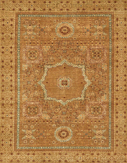 Abstract Orange Modern Rug, abs321