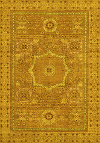 Abstract Yellow Modern Rug, abs321yw