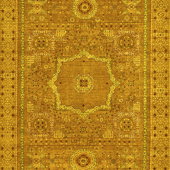 Abstract Yellow Modern Rug, abs321yw