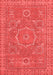 Abstract Red Modern Area Rugs