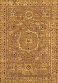 Abstract Brown Modern Rug, abs321brn