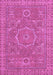 Machine Washable Abstract Purple Modern Area Rugs, wshabs321pur