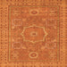 Square Abstract Orange Modern Rug, abs321org