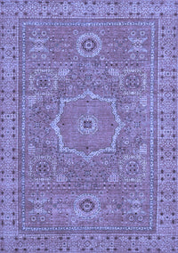 Abstract Blue Modern Rug, abs321blu