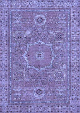 Abstract Blue Modern Rug, abs321blu