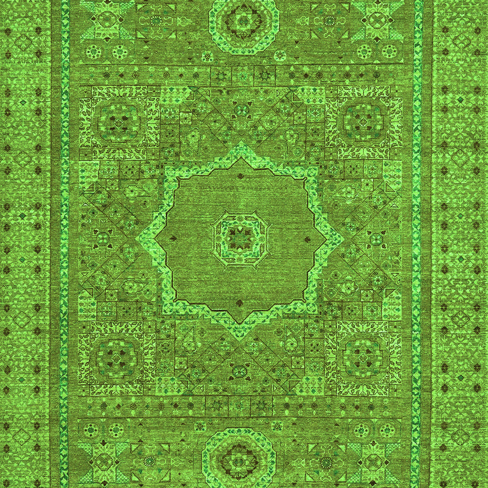 Abstract Green Modern Rug, abs321grn