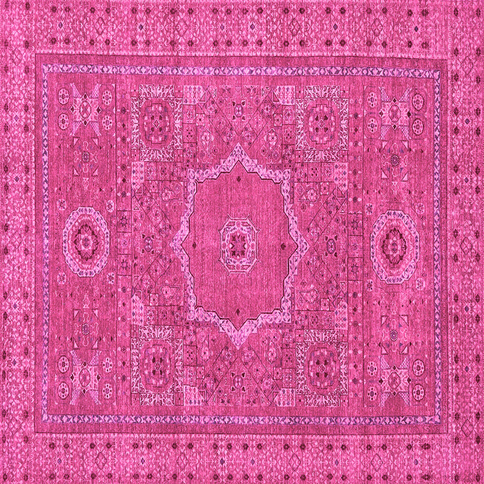 Square Abstract Pink Modern Rug, abs321pnk