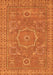 Machine Washable Abstract Orange Modern Area Rugs, wshabs321org