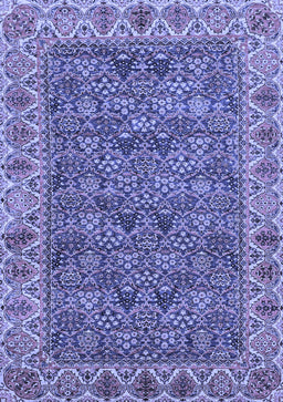 Abstract Blue Modern Rug, abs3220blu