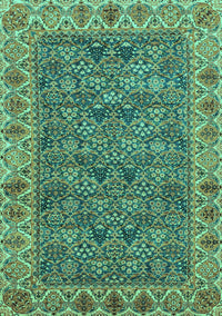 Abstract Turquoise Modern Rug, abs3220turq