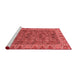 Modern Red Washable Rugs