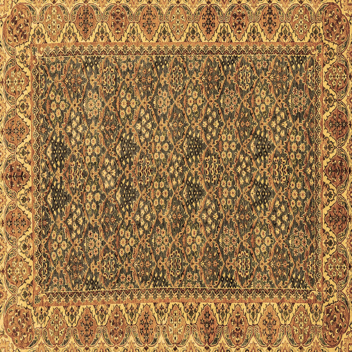 Square Abstract Brown Modern Rug, abs3220brn