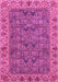 Machine Washable Abstract Pink Modern Rug, wshabs3220pnk