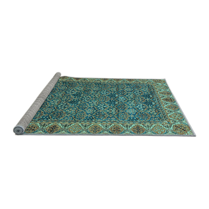 Sideview of Machine Washable Abstract Light Blue Modern Rug, wshabs3220lblu