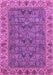 Machine Washable Abstract Purple Modern Area Rugs, wshabs3220pur