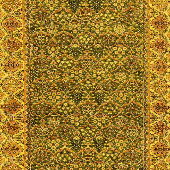 Abstract Yellow Modern Rug, abs3220yw