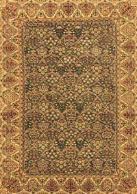 Abstract Brown Modern Rug, abs3220brn