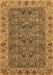 Abstract Brown Modern Rug, abs3220brn