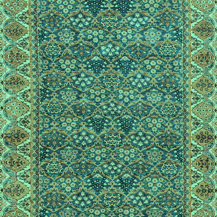 Machine Washable Abstract Turquoise Modern Area Rugs, wshabs3220turq
