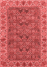 Abstract Red Modern Rug, abs3220red