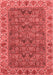 Abstract Red Modern Area Rugs