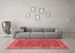 Modern Red Washable Rugs