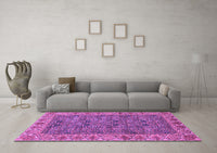 Machine Washable Abstract Purple Modern Rug, wshabs3220pur