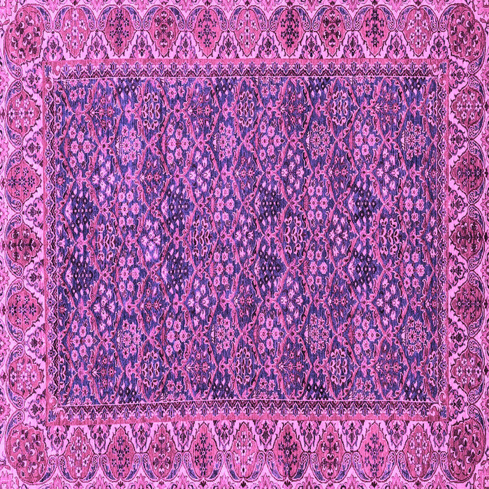 Square Machine Washable Abstract Purple Modern Area Rugs, wshabs3220pur