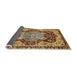 Sideview of Abstract Red Brown Persian Rug, abs3221