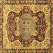 Square Persian Brown Traditional Rug, abs3221brn