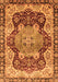 Machine Washable Persian Orange Traditional Area Rugs, wshabs3221org